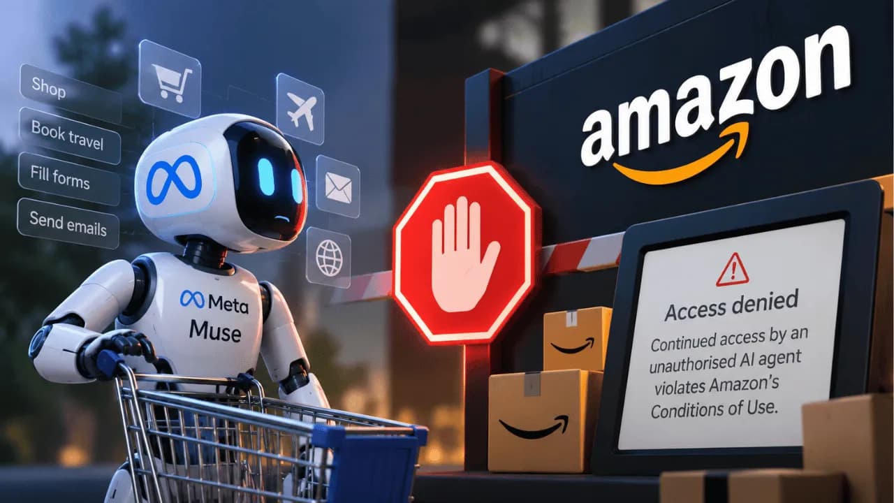 Amazon Blocks Meta's Muse Agent From Shopping Site